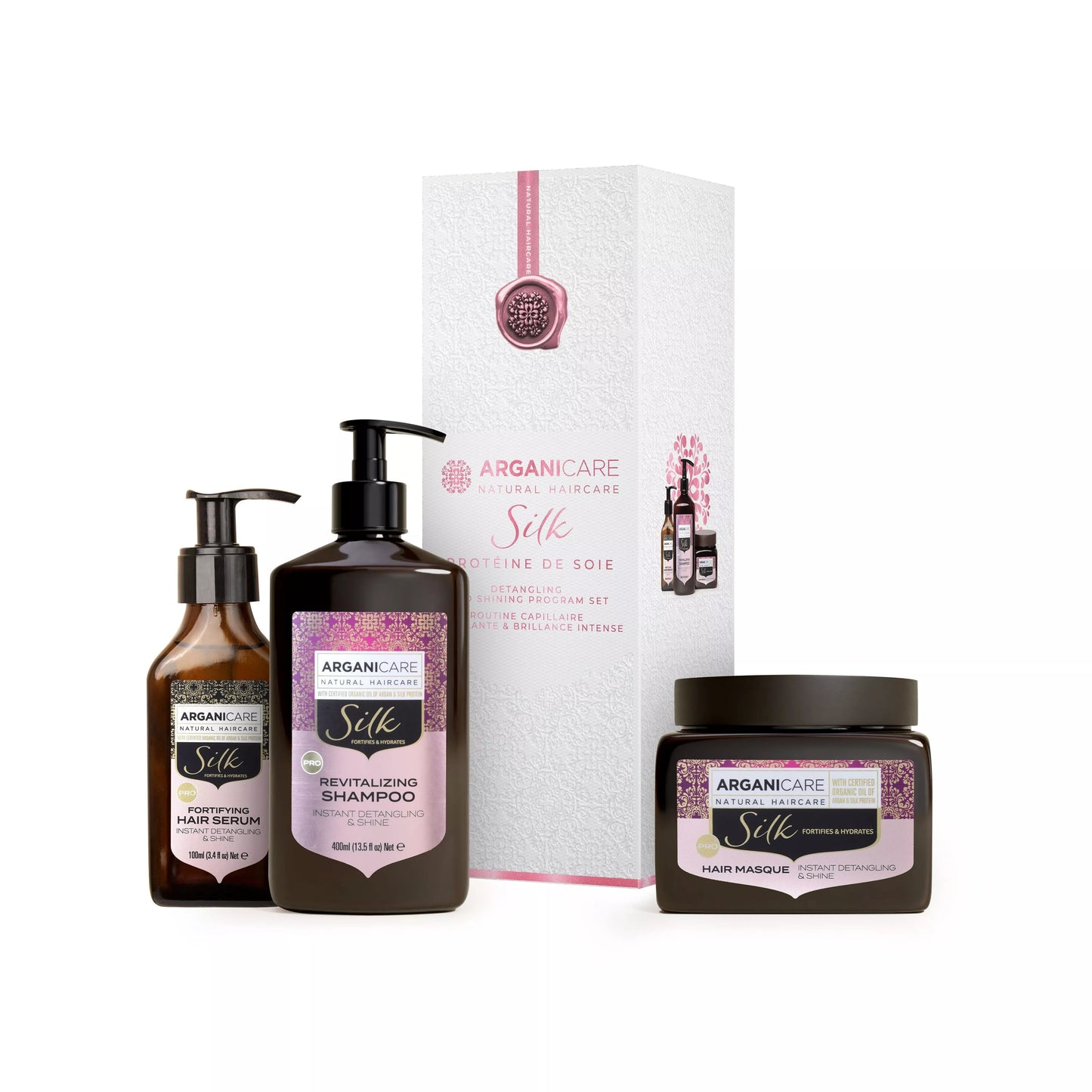 Arganicare Coffret Trio Lissant & Brillance Protéine de Soie